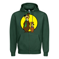 Sports Green boo boo Zipper Hoodie - FloraArt