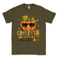 Army Green Coolest Pumpkin In The Patch Classic Tee - texasbilliewilder