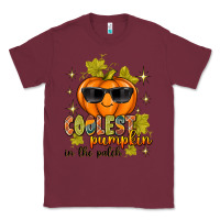 Burgundy Coolest Pumpkin In The Patch Classic Tee - texasbilliewilder