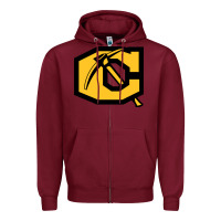 Burgundy cool,cameron,aggies Zipper Hoodie - FloraArt