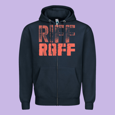 Riff Raff, Retro, Punk, Grunge. Shabby Style T Shi Zipper Hoodie Designed By Floraart