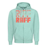 Seafoam riff raff, retro, punk, grunge. shabby style t shi Zipper Hoodie - FloraArt