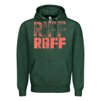 Sports Green riff raff, retro, punk, grunge. shabby style t shi Zipper Hoodie - FloraArt