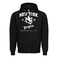 Black the natural ny new york knights baseball Zipper Hoodie - FloraArt