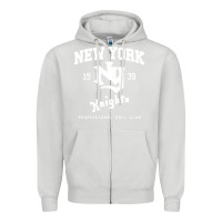 Dove Grey the natural ny new york knights baseball Zipper Hoodie - FloraArt