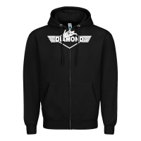 Black legs diamond Zipper Hoodie - FloraArt