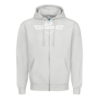 Dove Grey legs diamond Zipper Hoodie - FloraArt