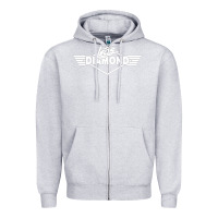 Heather Grey legs diamond Zipper Hoodie - FloraArt