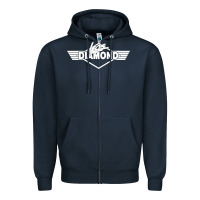 Navy legs diamond Zipper Hoodie - FloraArt