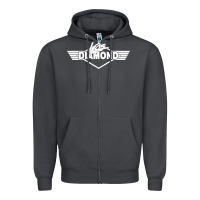 Smoke legs diamond Zipper Hoodie - FloraArt