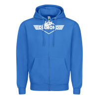 True Royal legs diamond Zipper Hoodie - FloraArt