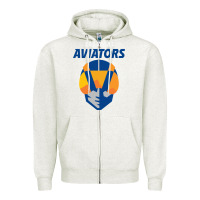 Oatmeal Heather las vegas aviators Zipper Hoodie - FloraArt