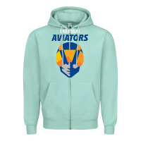 Seafoam las vegas aviators Zipper Hoodie - FloraArt