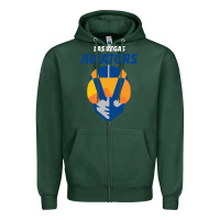 Sports Green las vegas aviators Zipper Hoodie - FloraArt