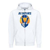 White las vegas aviators Zipper Hoodie - FloraArt