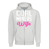 Dove Grey coal miners wife t shirt Zipper Hoodie - FloraArt