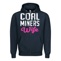 Navy coal miners wife t shirt Zipper Hoodie - FloraArt