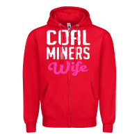 Red coal miners wife t shirt Zipper Hoodie - FloraArt