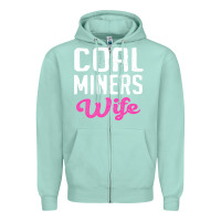 Seafoam coal miners wife t shirt Zipper Hoodie - FloraArt