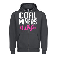 Smoke coal miners wife t shirt Zipper Hoodie - FloraArt