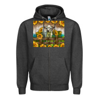 Charcoal Heather Western Charolais Heifer With Sunflowers Zipper Hoodie - LillyAllenDesigns