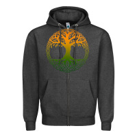 Charcoal Heather tree of life merch Zipper Hoodie - trangStudio