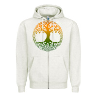 Oatmeal Heather tree of life merch Zipper Hoodie - trangStudio