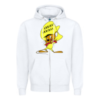 White speedy gonzales arriba Zipper Hoodie - FloraArt