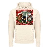 Vintage Artic christmas heifer cow  gnomies Vintage Hoodie - CowGirlArtShop