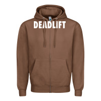 Chestnut deadlift Zipper Hoodie - FloraArt