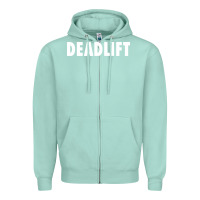 Seafoam deadlift Zipper Hoodie - FloraArt