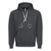 Smoke Barber Hairdresser For Barbershop Owner Gift Haircut Stylist Zipper Hoodie - trangStudio