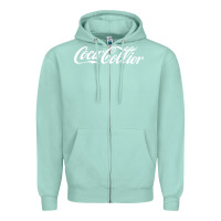 Seafoam Coca Collier Zipper Hoodie - FloraArt