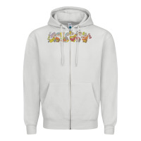 Dove Grey Snow White And The Seven Dwarfs Marching In Line Zipper Hoodie - FloraArt