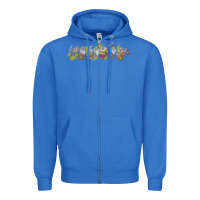 True Royal Snow White And The Seven Dwarfs Marching In Line Zipper Hoodie - FloraArt
