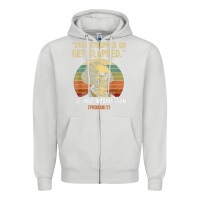 Dove Grey stay strapped or get clapped george washington Zipper Hoodie - FloraArt
