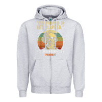 Heather Grey stay strapped or get clapped george washington Zipper Hoodie - FloraArt