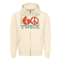 Sandshell I Survived The Sixties 60s Twice Zipper Hoodie - FloraArt
