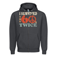 Smoke I Survived The Sixties 60s Twice Zipper Hoodie - FloraArt
