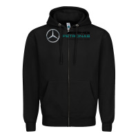 Black formula one team Zipper Hoodie - FloraArt