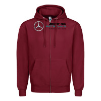 Burgundy formula one team Zipper Hoodie - FloraArt