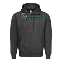Charcoal Heather formula one team Zipper Hoodie - FloraArt