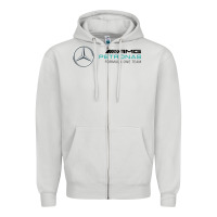 Dove Grey formula one team Zipper Hoodie - FloraArt