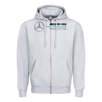 Heather Grey formula one team Zipper Hoodie - FloraArt
