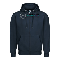Navy formula one team Zipper Hoodie - FloraArt