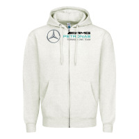 Oatmeal Heather formula one team Zipper Hoodie - FloraArt