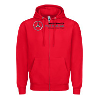 Red formula one team Zipper Hoodie - FloraArt