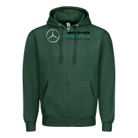 Sports Green formula one team Zipper Hoodie - FloraArt