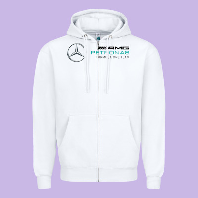 Formula One Team Zipper Hoodie Designed By Floraart