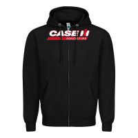 Black case-ih Zipper Hoodie - FloraArt